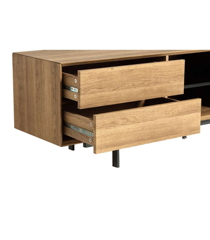 Mueble Para Televisión Matrix Acabado Roble 50 Cm(alto)180 Cm(ancho)40 Cm(fondo).._3