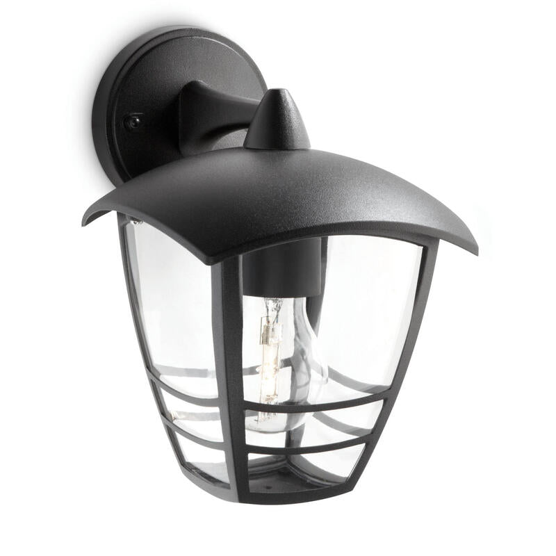 Aplique Exterior Pared Inv. 1x60w Negro Mod. Creek Philips_0