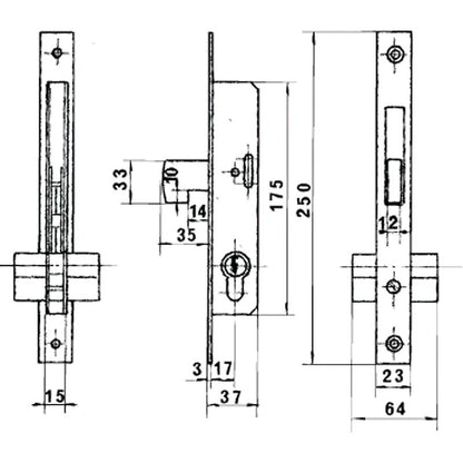 Cerradura Lince 5582n        Hn/17 Mm._1