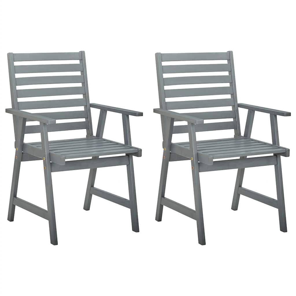 Vidaxl Sillas De Comedor Jardín 2 Uds Madera Maciza Acacia Con Cojines_1