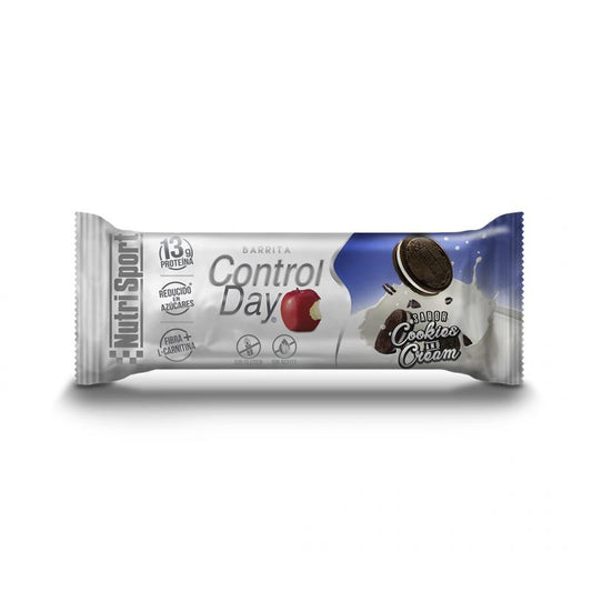 Nutrisport Barras Cookies &amp; Cream Controlday Caixa de 28 unidades