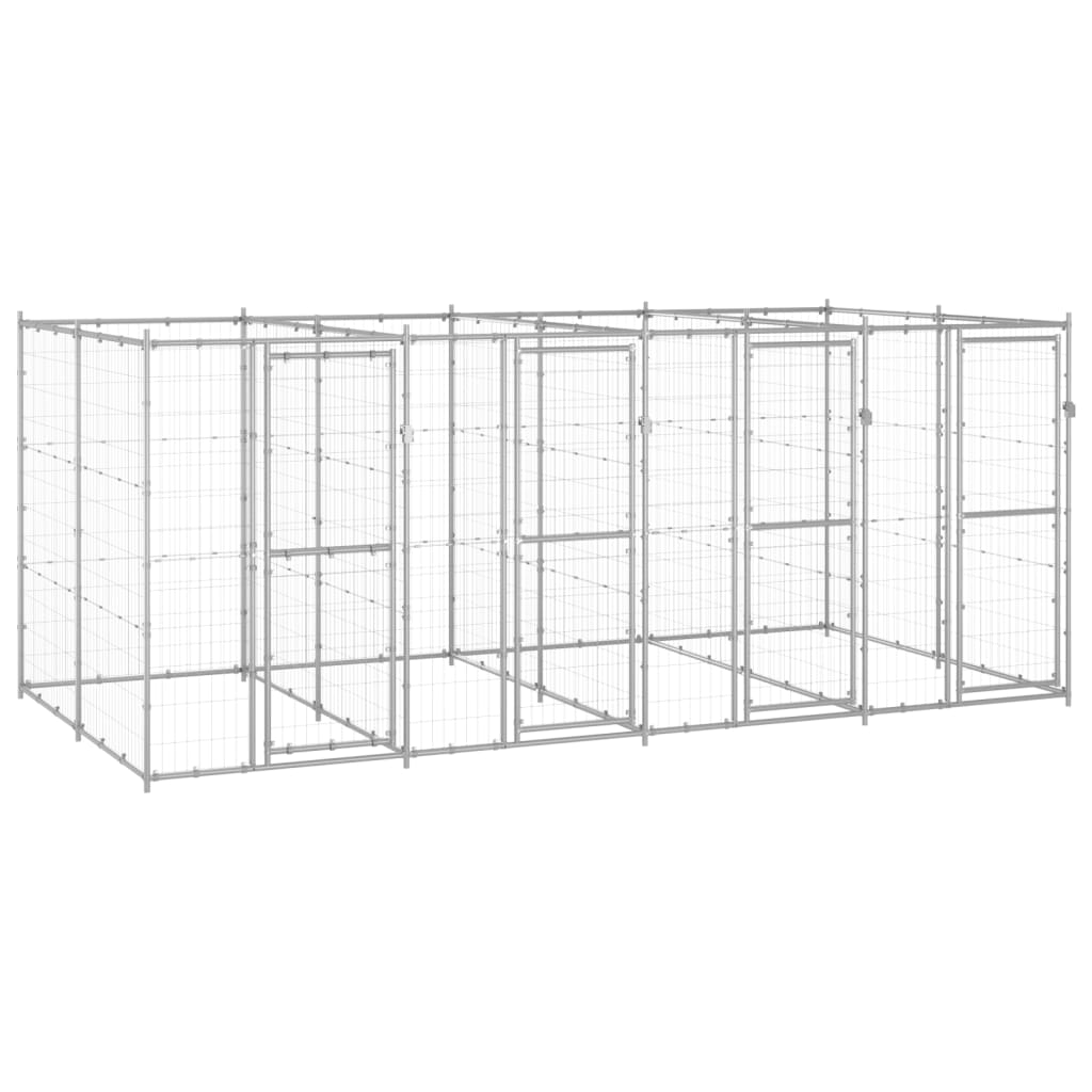 Perrera De Exterior De Acero Galvanizado 9,68 M²_1