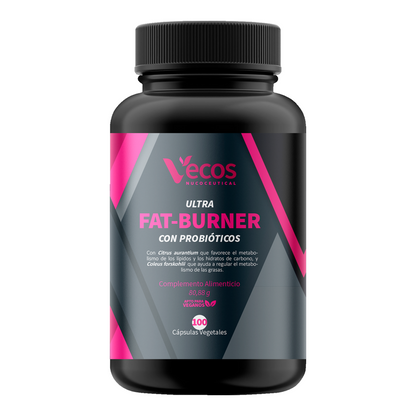 Fat Burner Vecos 100 Cápsulas | Metabolismo, Control Del Peso Y Efecto Saciante | Fórmula Termogénica Completa_0