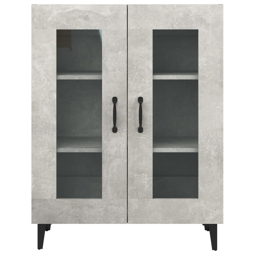 Aparador De Madera De Ingeniería Gris Hormigón 69,5x34x90 Cm / Vetonek_5