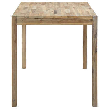 Mesa De Comedor De Madera Maciza De Acacia 120x70x75 Cm_1