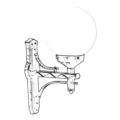 Aplique De Pared Para Exterior, Abs , Negro, 35x25x55, Casquillo E 27 Max 60 W