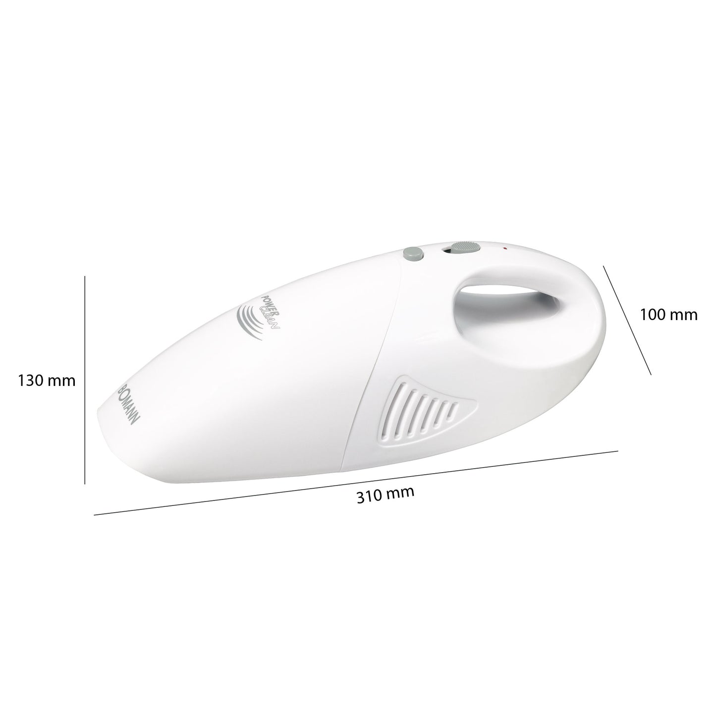 Aspiradora De Mano Sin Cable, Potente, Batería Recargable, Filtro Lavable, Sitios Difíciles Bomann Cb 967, Blanco_4