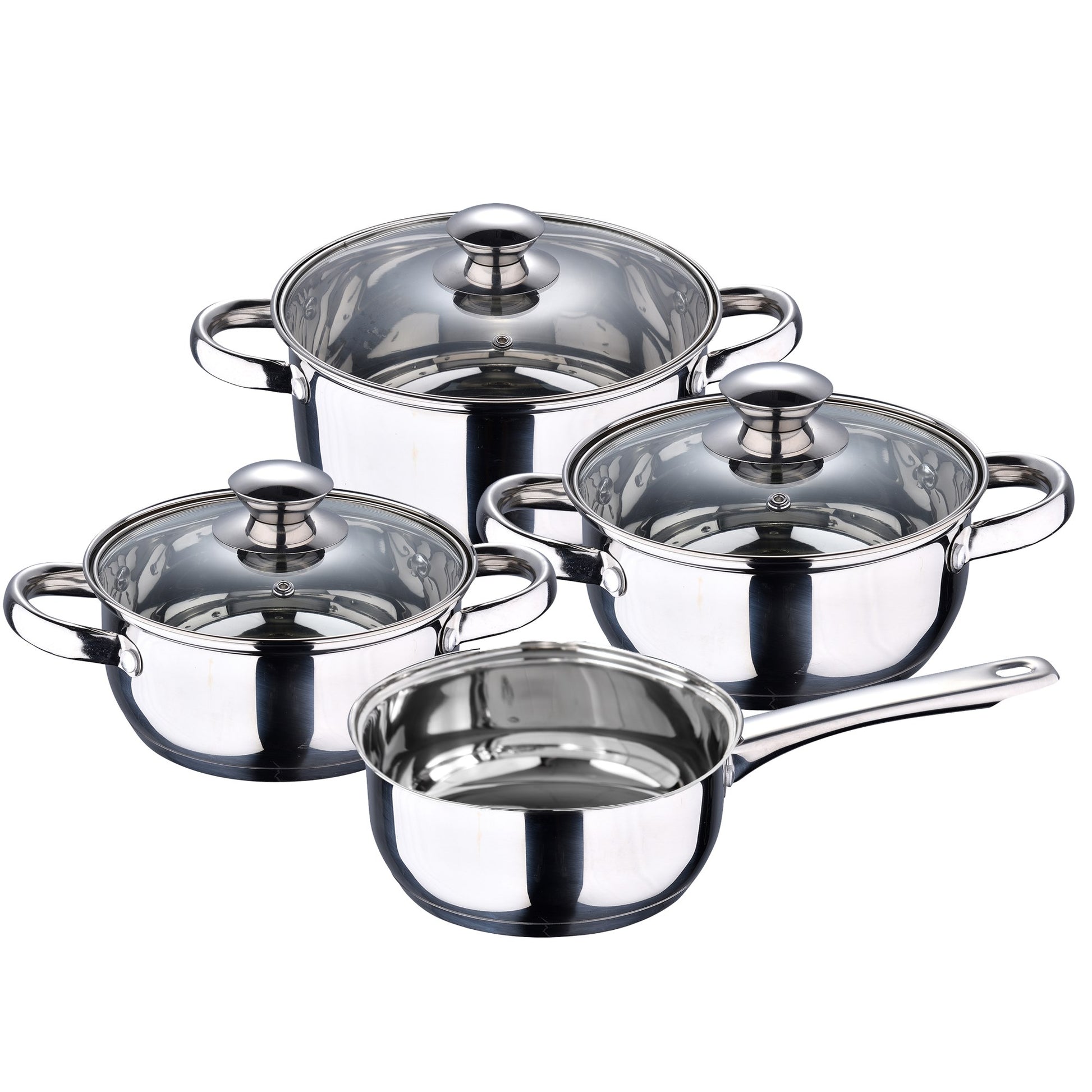 Bateria De Cocina 7 Piezas San Ignacio Faro De Acero Inoxidable Con Juego De Sartenes (18/20/22/24/26/28 Cm) San Ignacio Daimiel En Aluminio Forjado_4