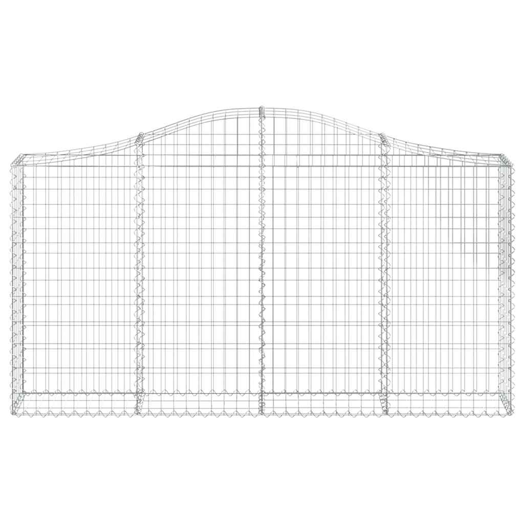 Cestas De Gaviones 13 Uds Forma Arco Hierro 200x30x100/120 Cm_3