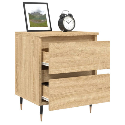 Mesita De Noche Madera De Ingeniería Roble Sonoma 40x35x50 Cm_2