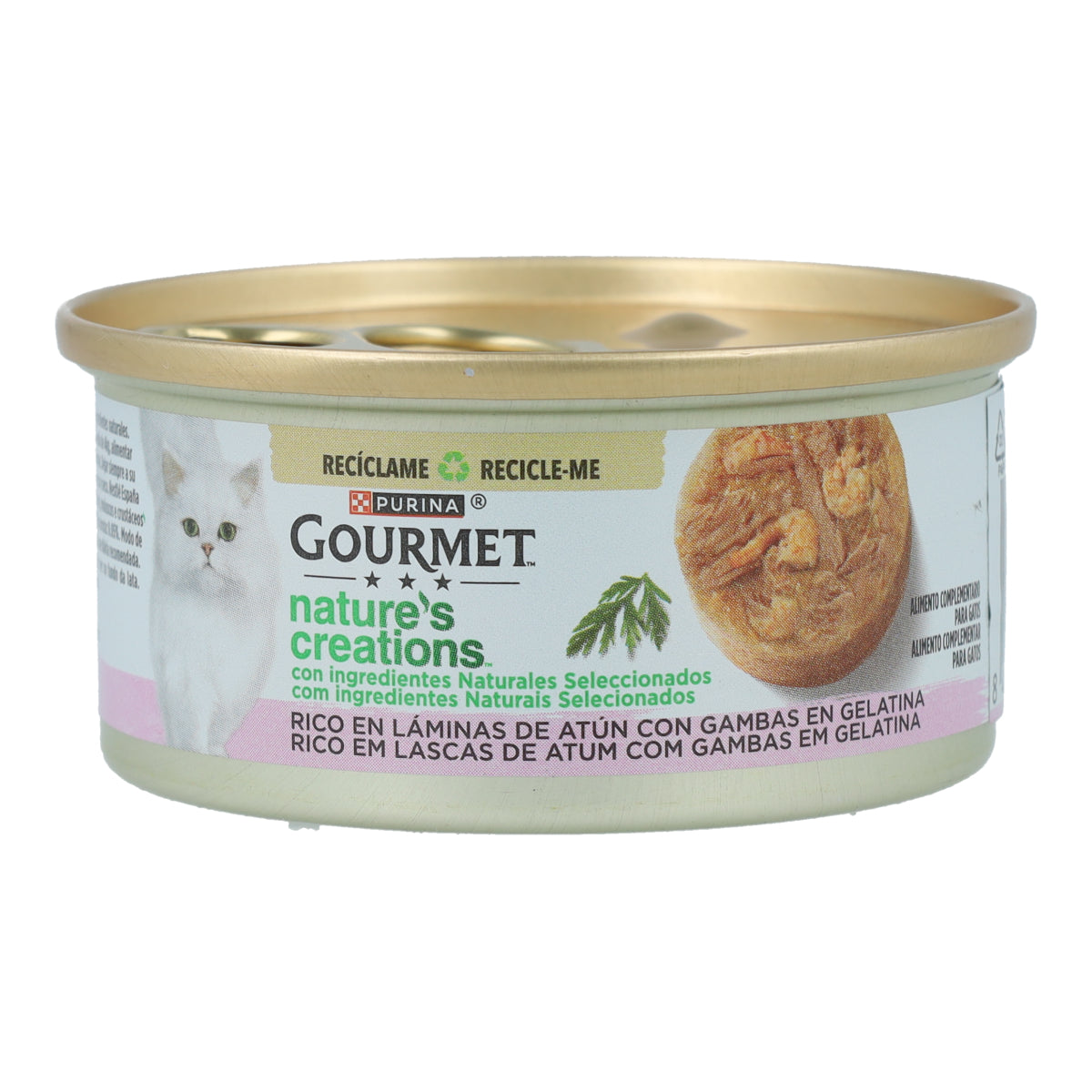 GOURMET Nature's Creations Rico em Flocos de Atum com Camarão em Gelatina 70 g