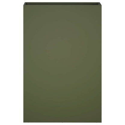 Macetero De Jardín Verde Oliva 40 X 20 X 75 Cm_2