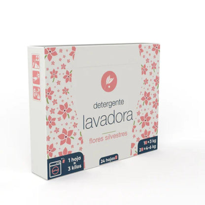 Detergente para máquina de lavar roupa Neletab Wildflower Sheet 24 unid.