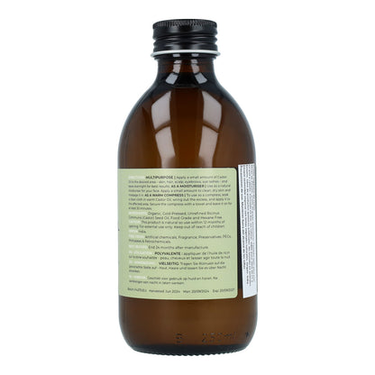 Óleo de Rícino Virgem Biológico Prensado a Frio Fushi 250ml