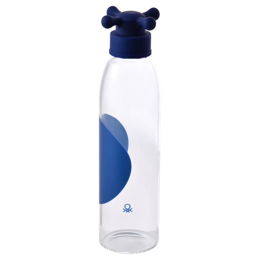 Botella De Agua 500ml Borosilicato Tapa Azul De Grifo Rainbow Be_0