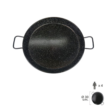 Paellera Valencciana esmaltada 4 personas 30 cm_0