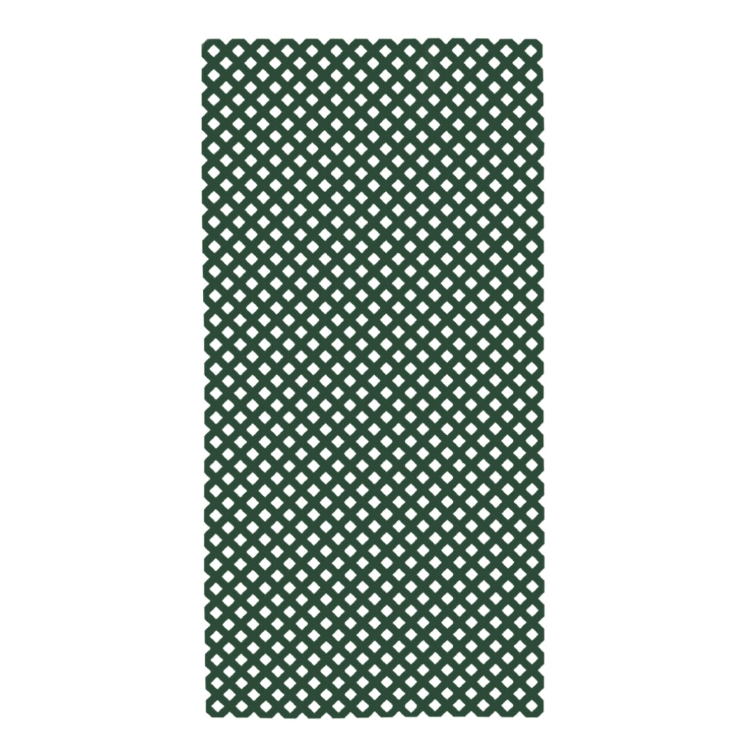 Celosía Pvc 18mm Verde - Decoración Y Separación De Ambientes - 1x2 M - Color - 1 Unidad_0