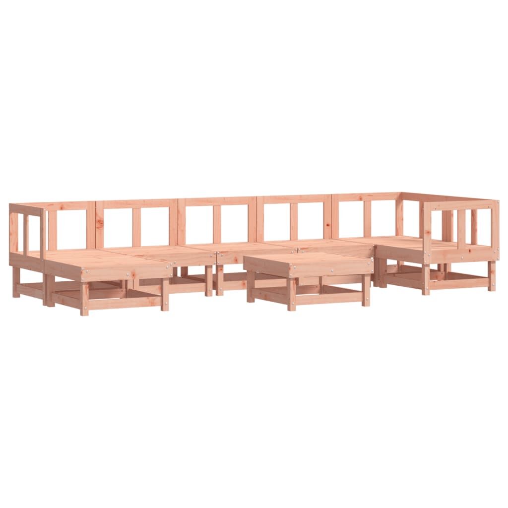Vidaxl Juego De Muebles De Jardín 8 Pzas Madera Maciza Abeto Douglas_0