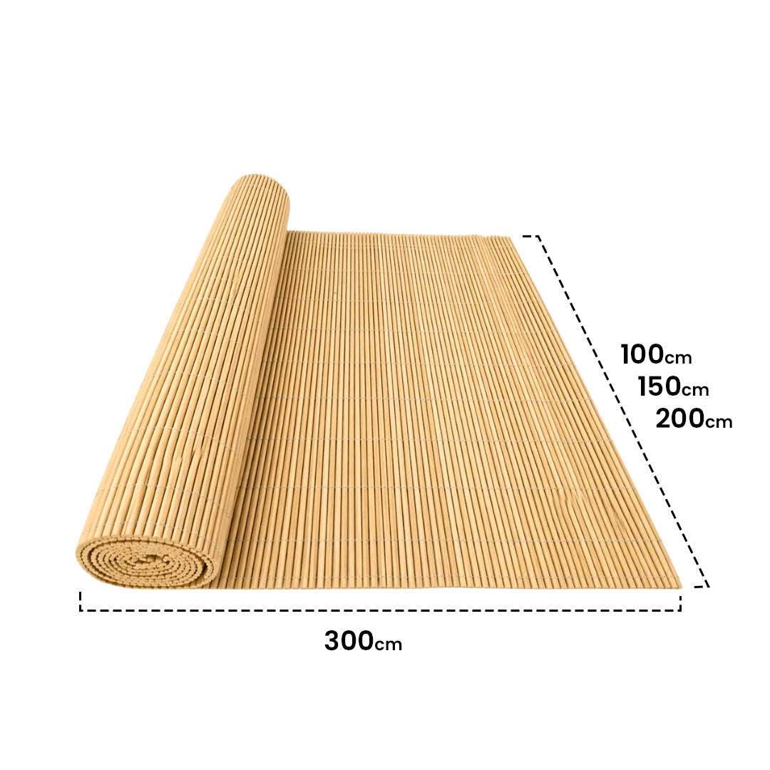 Cerramiento De Mimbre Ecológico Lop - Bambú Oscuro 1,5x3 M / Multicolor_2