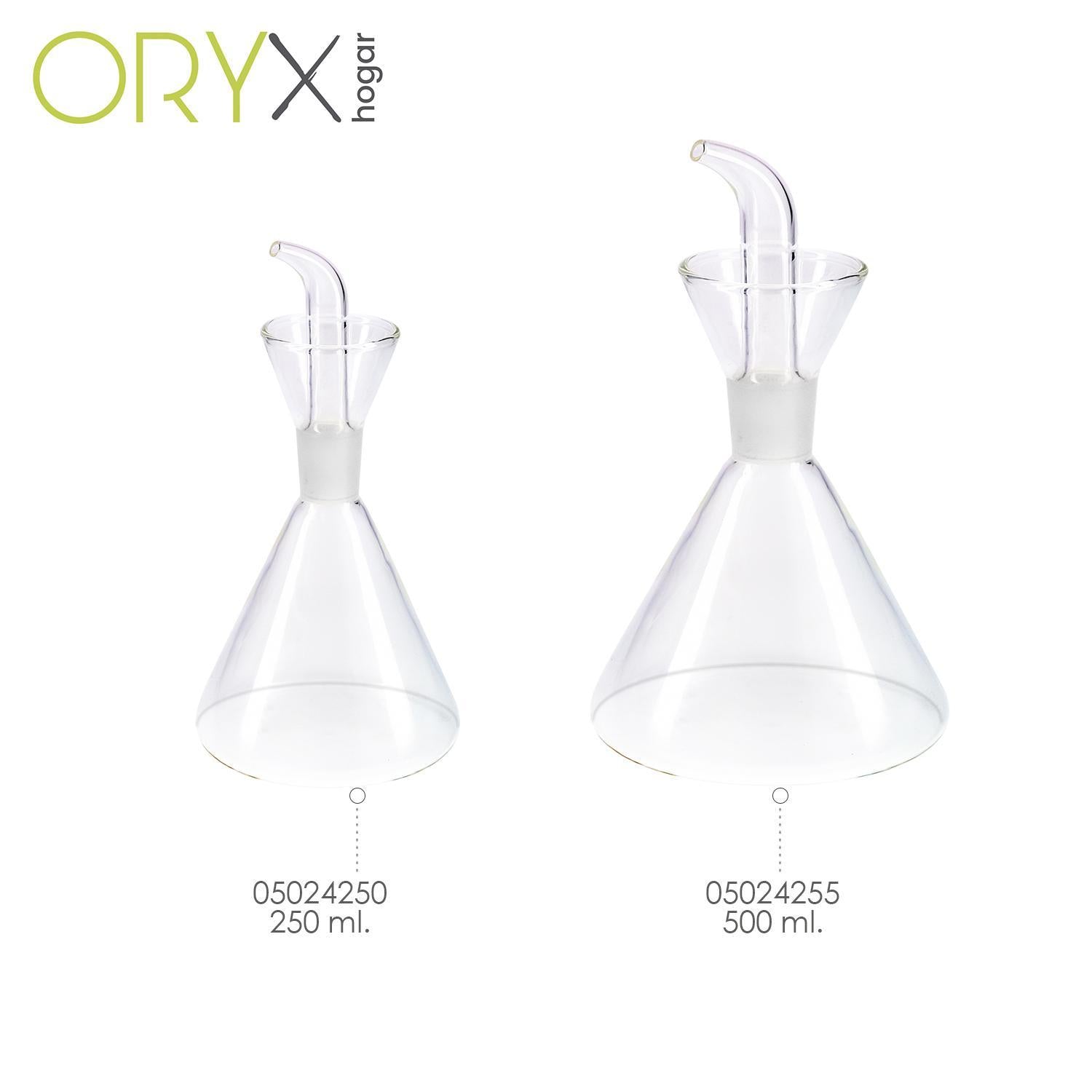 Aceitera De Cristal Con Sistema Antigoteo, Capacidad 250 Ml.