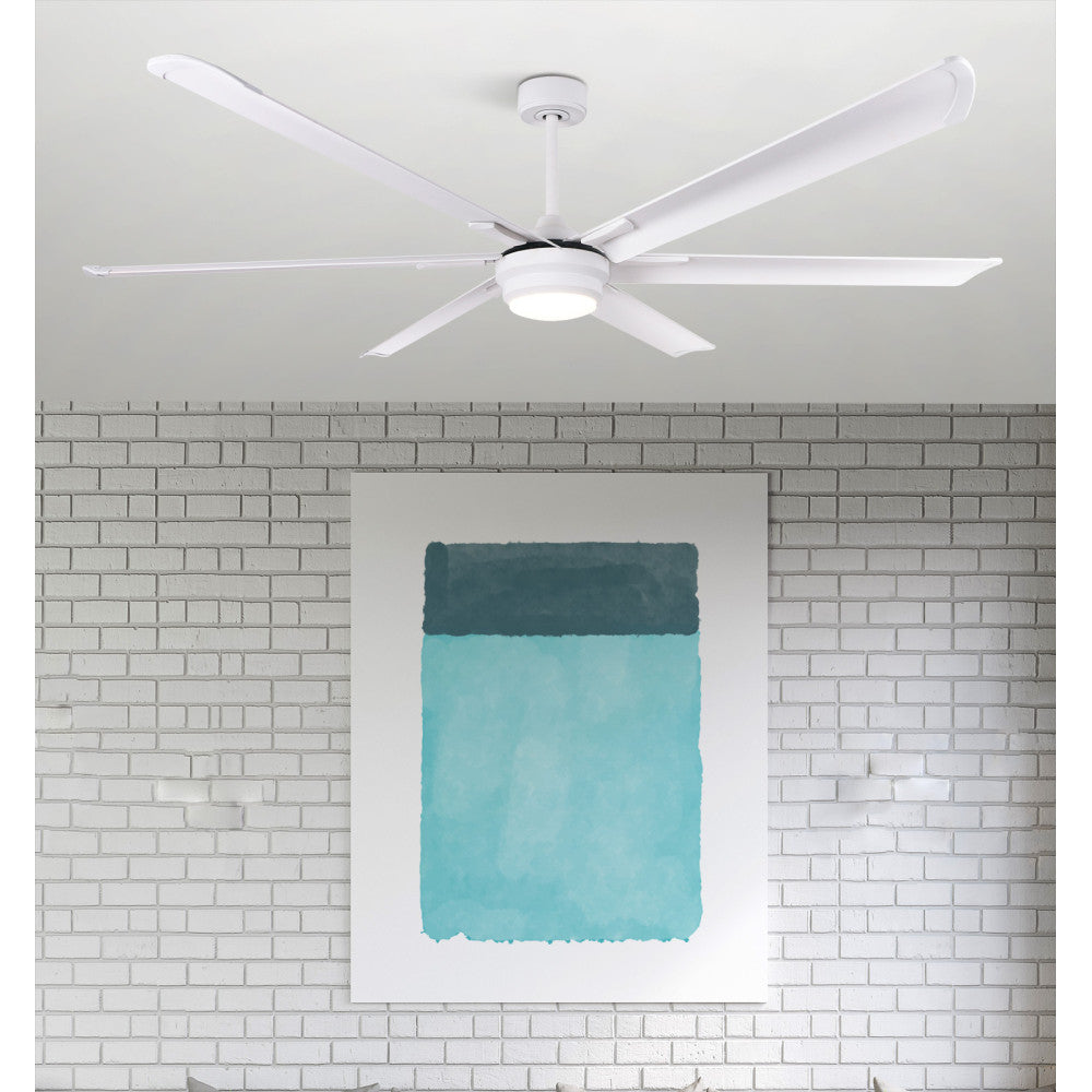 Ventilador Dc Marea 30w Blanco 6 Aspas Aluminio 198d 6vel. 3 Colores 3250lm Remoto,memoria,temporizador_1