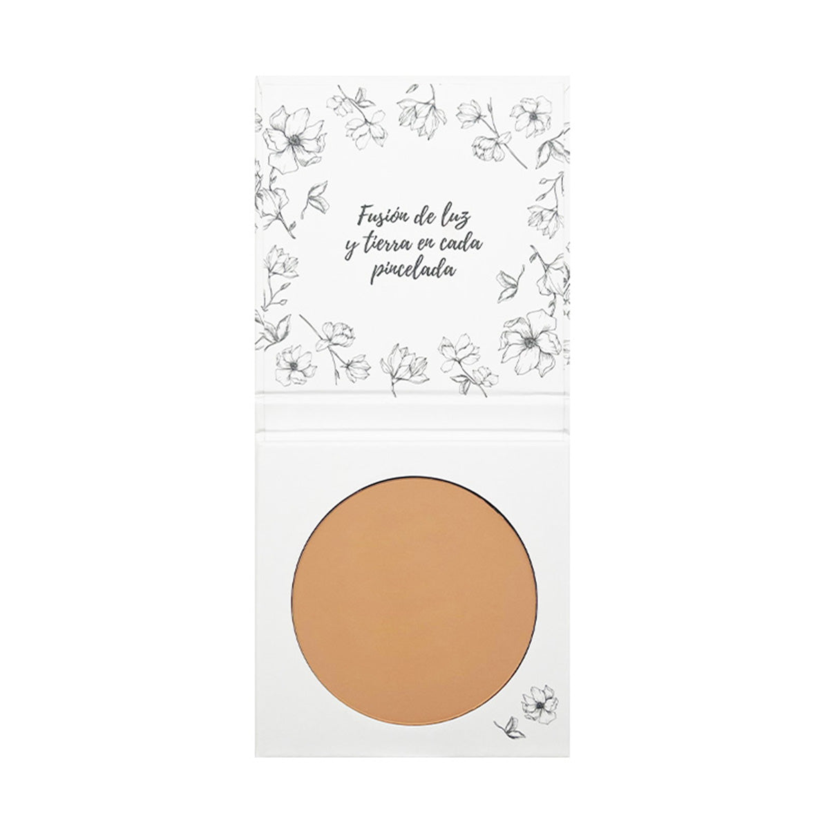 Pó Compacto 01 Algarve Sand, Acabamento Impecável, Com Rosa Mosqueta e Manteiga de Karité, NaturaBio Cosmetics, 30ml
