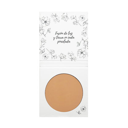 Pó Compacto 01 Algarve Sand, Acabamento Impecável, Com Rosa Mosqueta e Manteiga de Karité, NaturaBio Cosmetics, 30ml