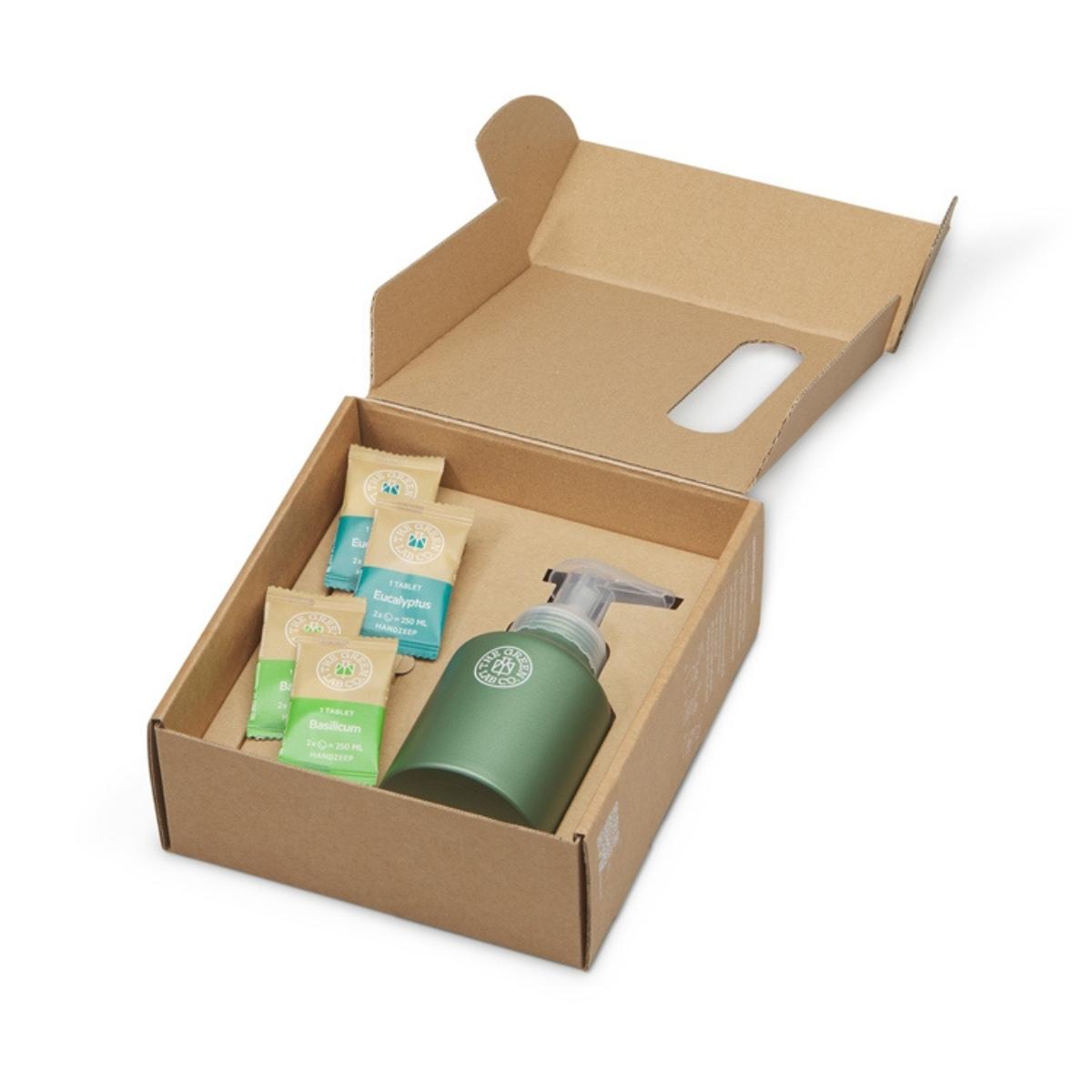 Conjunto Premium Forever Bottle + 8 Barras de Sabonete (Eucalipto e Manjericão) The Green Lab