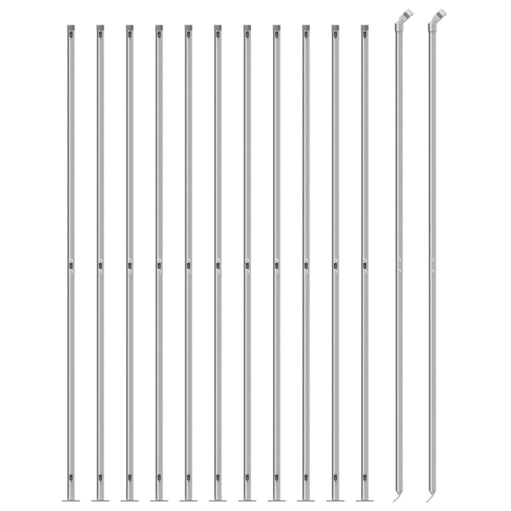 Cerca De Alambre Con Brida Plateada 1,6x25 M / Vetonek_1