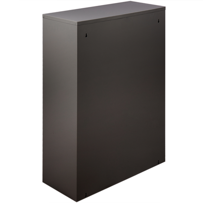 Cubo De Basura Metálico Con 4 Compartimentos Negro Para Reciclaje_2
