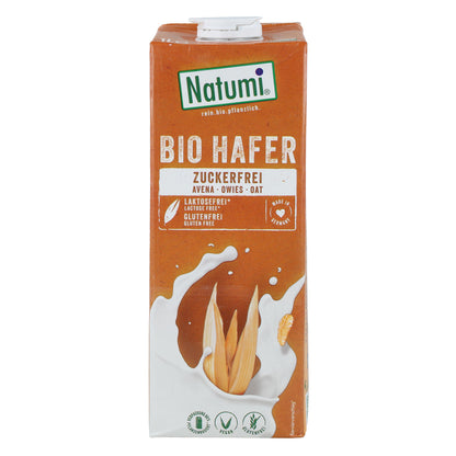 Pack de 12 Bebidas de Aveia Biológicas Natumi Zero 1 L