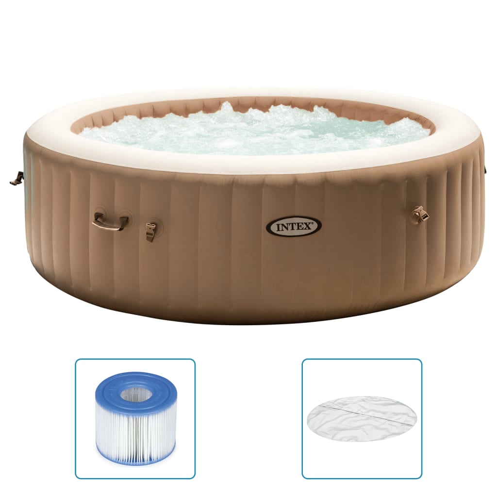 Intex Bañera De Hidromasaje Redonda Purespa 6 Personas 216x71 Cm_0