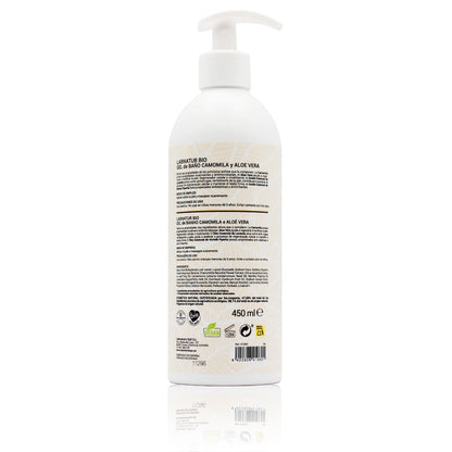 Gel de Ducha de Camomila y Aloe Vera Labnatur Bio 450 ml | Limpieza Suave | Hidrata, Calma y Refresca | Vegano_1