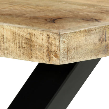 Mesa De Comedor De Madera Maciza De Mango 180x90x76 Cm_3