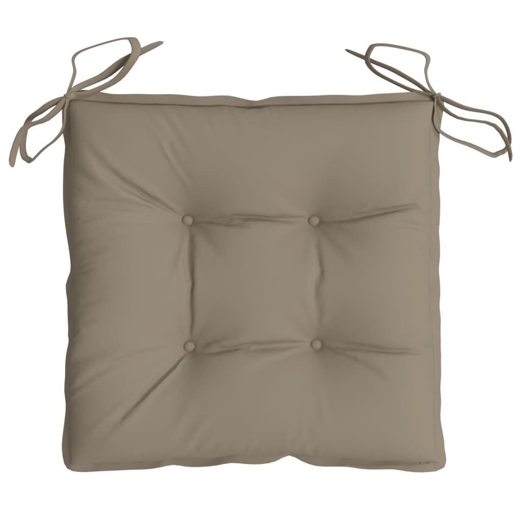 Vidaxl Cojines De Silla De Jardín 2 Uds Tela Oxford Taupé 40x40x7 Cm_4