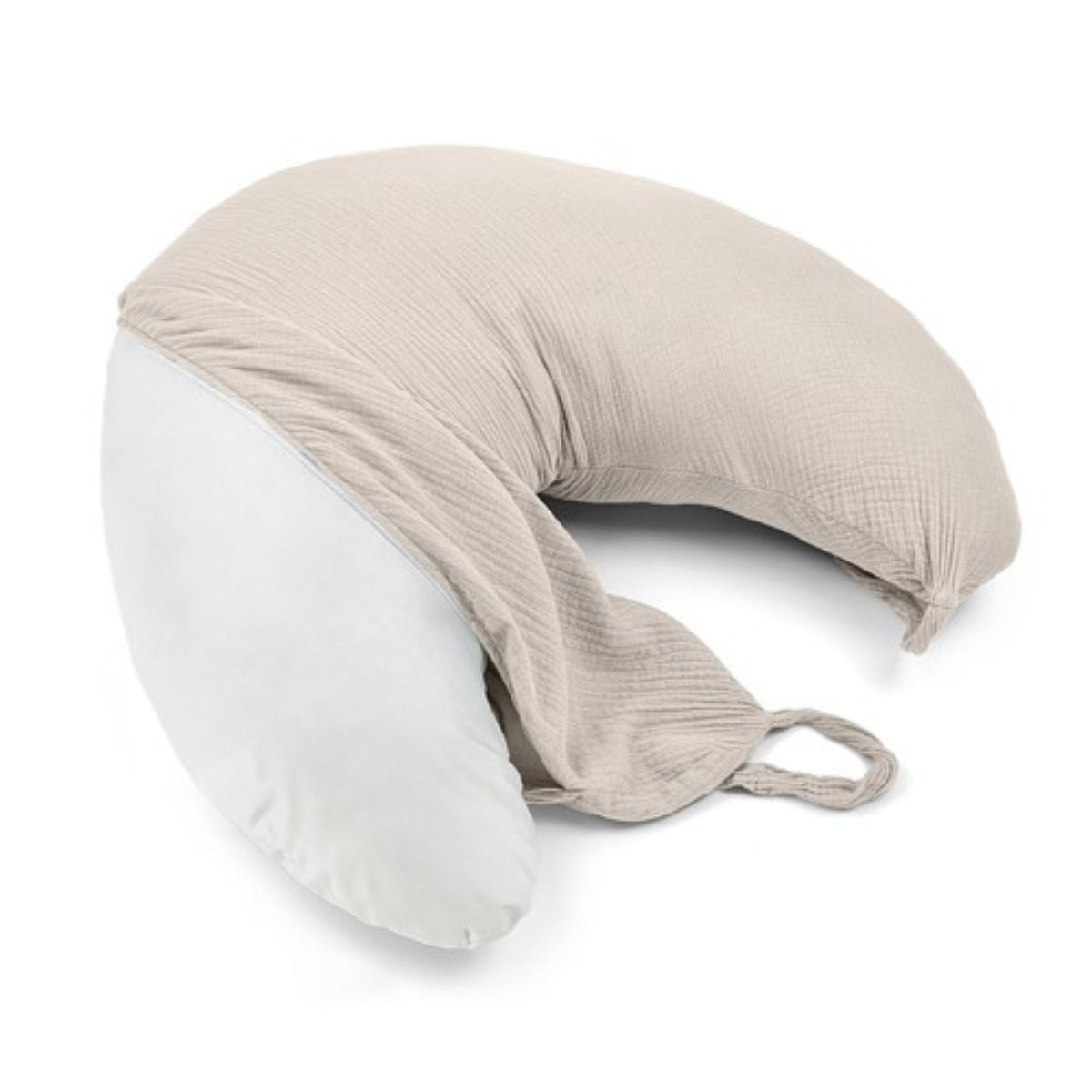 Cojín De Lactancia Muselina Con Fibra De Silicona Beige_1