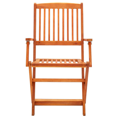 Set De Comedor De Jardín Plegable 5 Pzas Madera Eucalipto / Vetonek_3