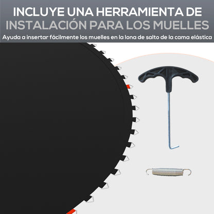 Sportnow Tapete De Repuesto Para Trampolín Redondo Ø262 Cm De 10 Pies Anti-uv_5