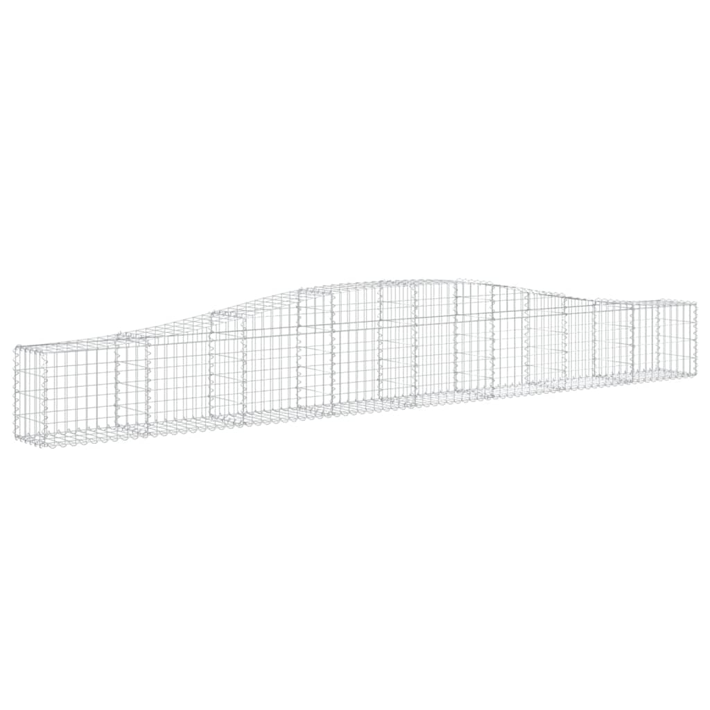 Cestas De Gaviones 20 Uds Forma De Arco Hierro 400x30x40/60 Cm_2
