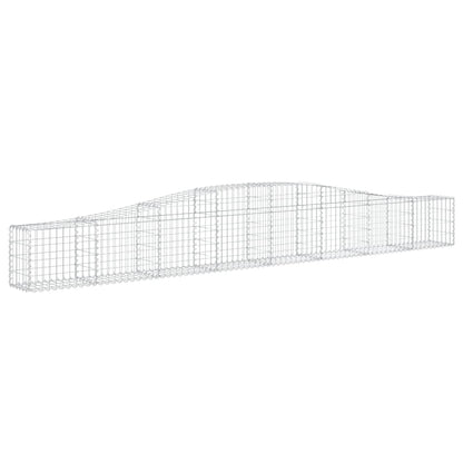 Cestas De Gaviones 15 Uds Forma De Arco Hierro 400x30x40/60 Cm_2