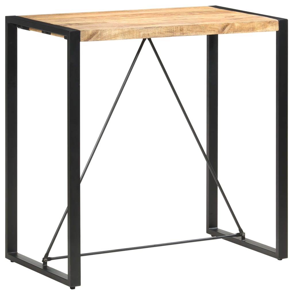 Mesa Alta De Cocina De Madera Maciza De Mango 110x60x110 Cm_4
