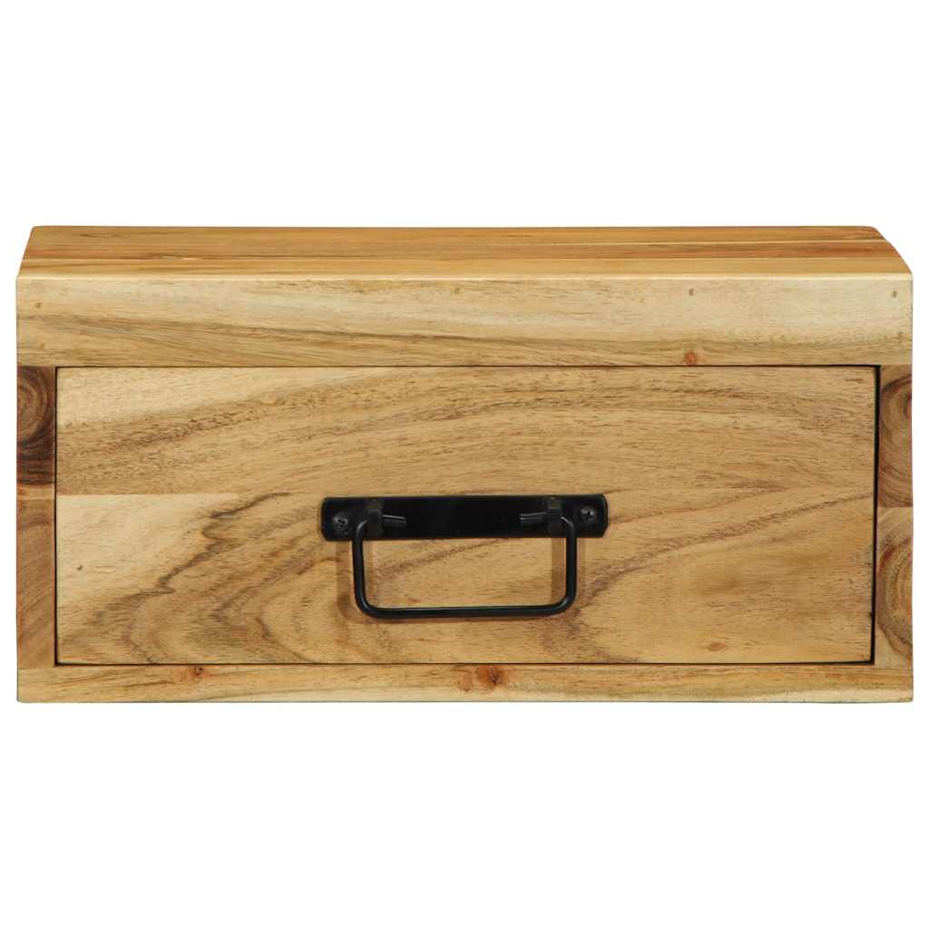 Mesitas De Noche De Pared 2 Uds Madera Maciza De Acacia_4