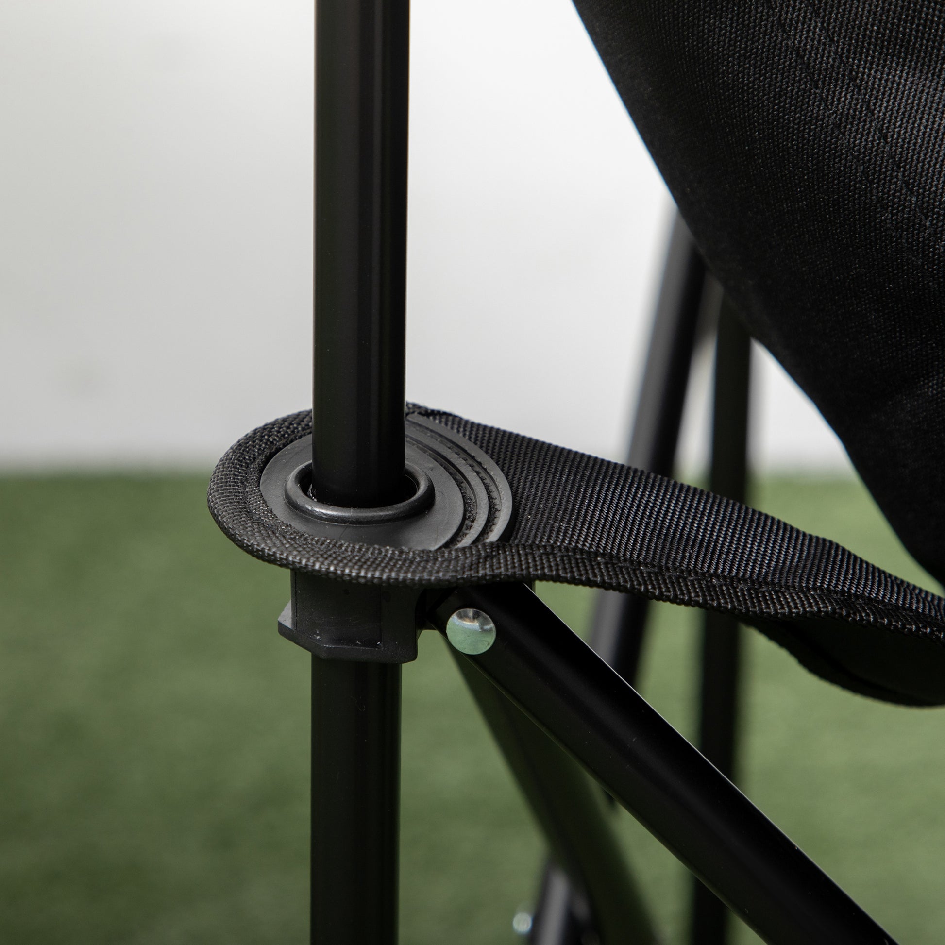 Outsunny Silla De Camping Plegable Con Bolsa De Transporte Carga 110 Kg Negro_3