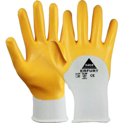Guantes De Trabajo Nitrilo Amarillos Talla 12_0