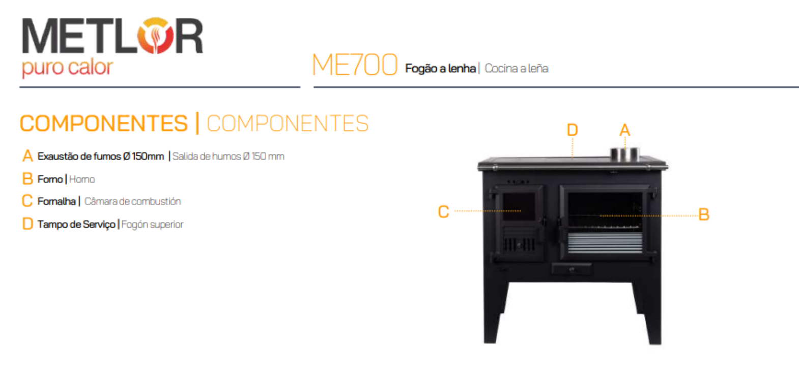 Cocina Tradicional De Leña Modelo Me700_4