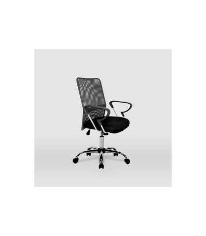 Silla Despacho Giratoria Helena Tapizada En Tejido Transpirable Gris, 86/96cm(alto) 59cm(a_4