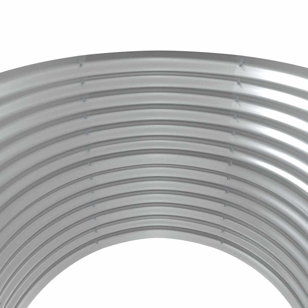 Jardinera Arriate Acero Galvanizado Plata 100x100x68 Cm_3