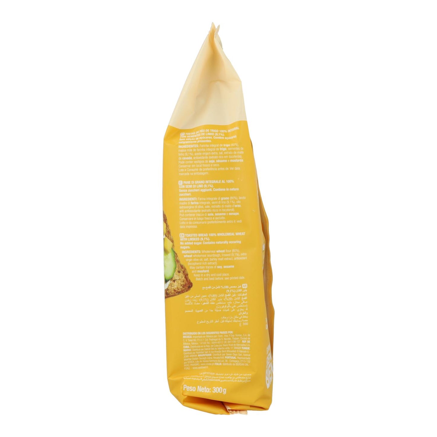 Pão Dextrina 100% Integral com Linho Santiveri 300 g
