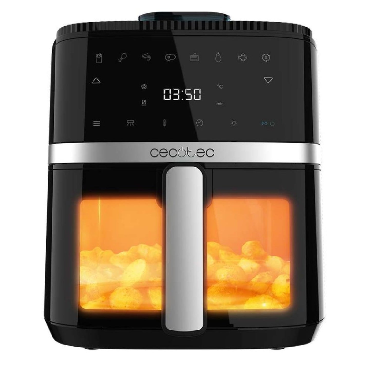 Freidora De Aire Sin Aceite De 5 L Cecofry Drip 5000 Air Fryer. 1500 W, Spray De Agua, 8 Menús, Tecnología Perfectcook, 80-200ºc, Ventana, Luz Inter_0
