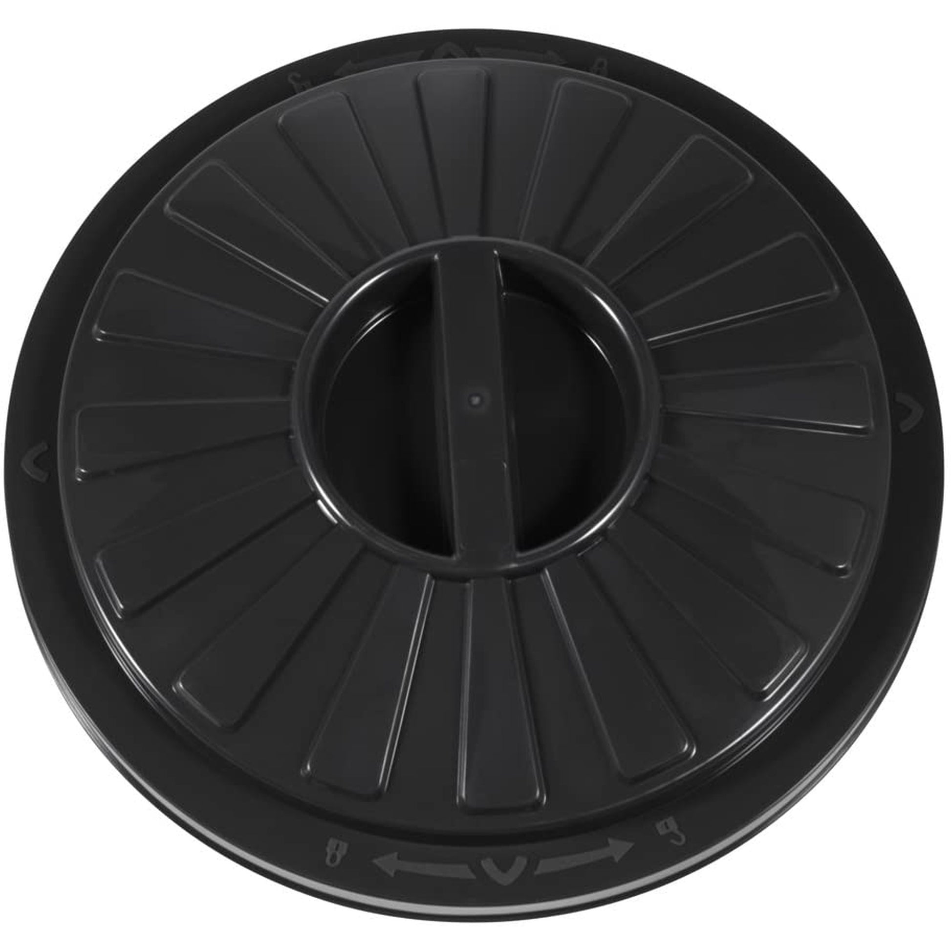Cubo De Basura / Papelera Polivalente Con Tapa Cerrable, Grande, Plástico Resistente (pp), 23 L, Mats, Grafito_5